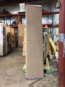 lot 58 image: clopay classic steel short panel 8 ft. x 7 ft. inslulated 6.5 R-value white  Garage Door without windows customer returns see pictures