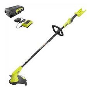 lot 125 image: RYOBI 40V 12 in. Ryobi Cordless Battery String Trimmer with 2.0 Ah Battery