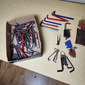 lot 100 image: Assorted Allen Wrenches and Hex Keys