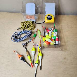 lot 169 image: Bobbers, Stringers, Tape Measure