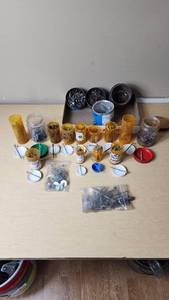 lot 185 image: Lot of Mixed Hardware Items including Screws, Bolts, and Fasteners