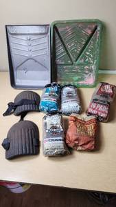 lot 233 image: Rhodes American Steel Wool Pack Lot including Various Grades and Paint Trays