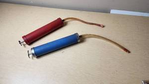 lot 246 image: Red and Blue Manual Fluid Transfer Pumps