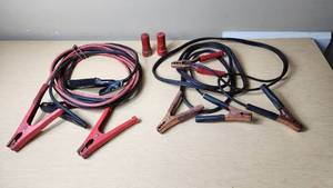 lot 251 image: Jumper Cables and Battery Terminal Cleaners