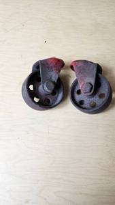 lot 258 image: Antique Industrial Casters - Approx. 3