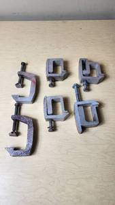 lot 288 image: Lot of Metal C-Clamps and G-Clamps