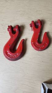 lot 293 image: Red Forged Steel Hooks