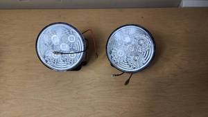 lot 309 image: LED Round Lights with Wiring and Mounts
