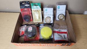 lot 313 image: Assorted Briggs & Stratton and Calco Parts Lot including Gas Cap, Oil Filter, and Gasket Kits