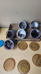 lot 340 image: Assorted metal fittings and connectors in various containers