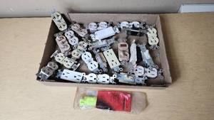 lot 368 image: Lot of Electrical Switches and Outlets with Accessories