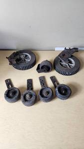 lot 380 image: Lawnmower Tires and Deck Rollers
