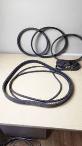 lot 384 image: Lot of Automotive Belts including Gates Green Stripe XL and Premium XL