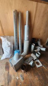 lot 433 image: Various HVAC Ductwork Pieces and Accessories including Pipe, Elbows, and Connectors