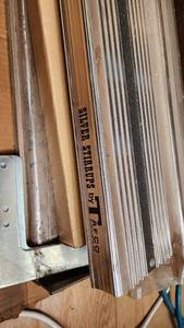 lot 476 image: Tafco Silver Stirrup Running Boards for 99 Ford 34 Ton Pick Up