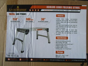 lot 447 image: LandHonor 3 Step Safety Ladder