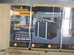 lot 163 image: LandHero 6x8 Storage Shed