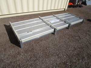 lot 44 image: KJ 100pcs 3x10 Corrugated Steel Sheets Silver Color