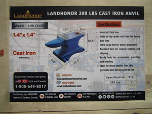lot 89 image: LandHonor 200lb Anvil