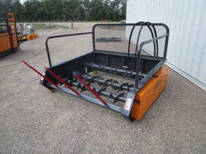 lot 14 image: LandHonor 72 Skid Steer Round Bale Processor