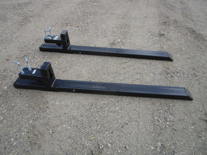 lot 93 image: Wolverine 48 Clamp On Pallet Forks