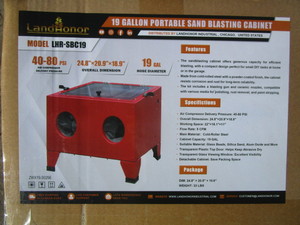 lot 256 image: LandHonor Benchtop Sandblast Cabinet