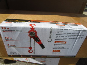 lot 259 image: LandHonor 2ton Ratchet Chain Hoist
