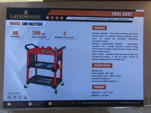 lot 288 image: LandHonor Tool Cart