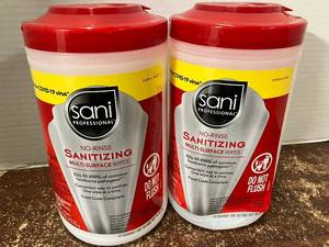 lot 16 image: No-Rinse Sanitizing Wipes