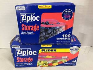 lot 156 image: Ziploc Storage Bags