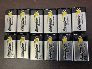 lot 142 image: Energizer Industrial 9-Volt Batteries