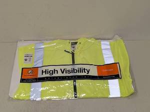 lot 13 image: NEW HI-VIZ LARGE ZIPPER SWEATER