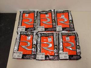 lot 40 image: 6 NEW RADWEAR HIGH VISIBILITY LONG SLEEVES SHIRT SIZE SMALL ORANGE