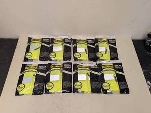 lot 39 image: 8 NEW OCCUNOMIX HIGH VISIBILITY WORK WEAR MESH VEST SIZE X-LARGE