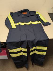 lot 37 image: NEW RED KAP HIGH VISIBILITY COVERALLS SIZE 42-RG