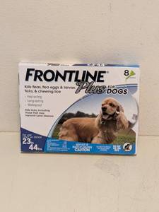 lot 91 image: NEW FRONTLINE PLUS FOR DOGS (23-44LBS.) 8PK.