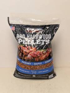 lot 99 image: NEW KIRKLAND SIGNATURE BBQ HARDWOOD PELLETS 40LBS