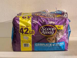 lot 105 image: SCOOP AWAY COMPLETE PERFORMANCE PLUS CAT LITTER (42LBS.)