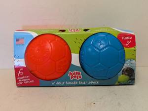 lot 86 image: JOLLY PETS 8 JOLLY SOCCER BALL 2PK.