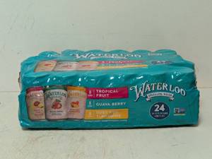 lot 136 image: WATERLOO VARIETY 24 PACK SPARKLING WATER