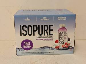 lot 137 image: ISOPURE PROTEIN WATER 12PK. (MIXED BERRY)