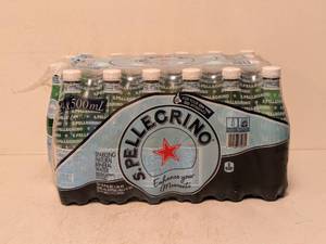 lot 147 image: S. PELLECRINO SPARKLING MINERAL WATER 24PK.