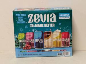 lot 149 image: ZEVIA SODA 30 CAN VARIETY PACK