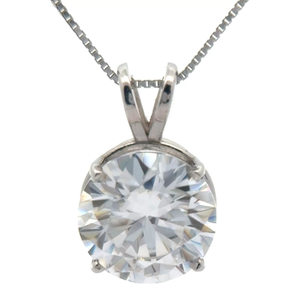 lot 35B image: 2.35 Carat Moissanite Solitaire Pendant VIDEO