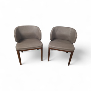 lot 74 image: Contemporary Khodi Feiz for Geiger a Line Wing-Back Guest Side Chairs - a Pair