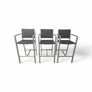 lot 78 image: 3 Aluminum Stools Outdoor  Indoor