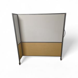 lot 80 image: Double Sided Whiteboard Room Divider on Wheels