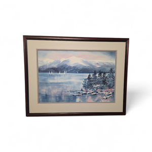 lot 125 image: Lou Roman Rockpoint with COA Framed Artwork