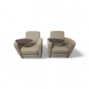 lot 211 image: 2 Guest Chairs with Removable Tablet Arms