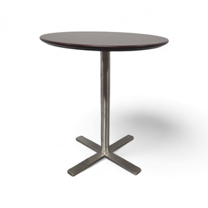 lot 230 image: Cumberland Wood & Stainless Steel Accent Table